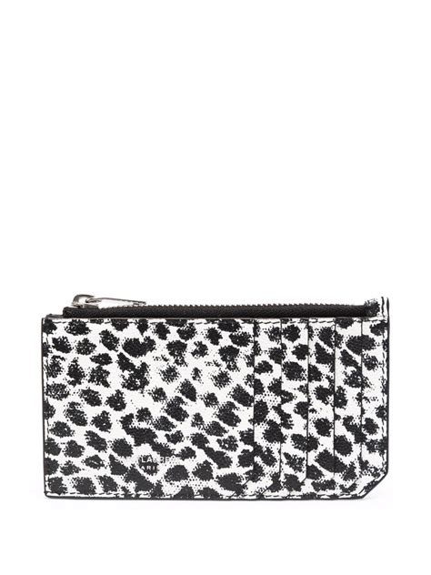 portafoglio saint laurent leopardato